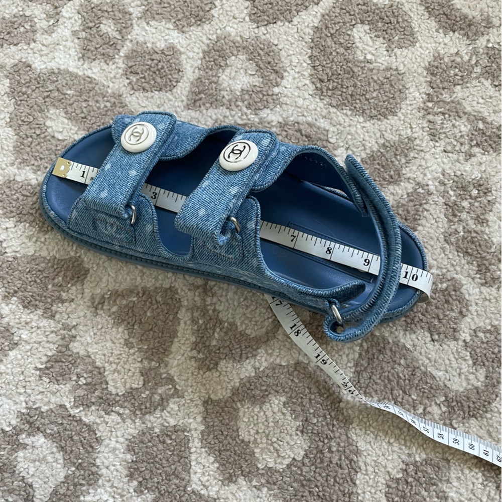 Chanel Dad Sandals 38, with box dust bags and receipt - Picture 5 of 5